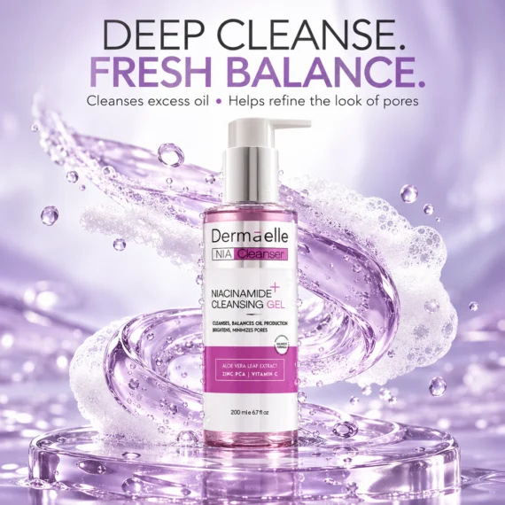 Dermaelle Niacinamide Cleansing Gel 200 ml - ديرما إل غسول جل بالنياسيناميد -2