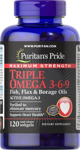ماكسيموم سترينجث تربل أوميغا 3-6-9-Maximum Strength Triple Omega 3-6-9
