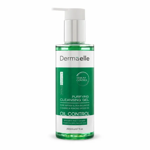 Dermaelle Sebum Control Cleansing Gel 200ml - ديرما إل غسول جل للتحكم في إفراز الدهون 200 مل