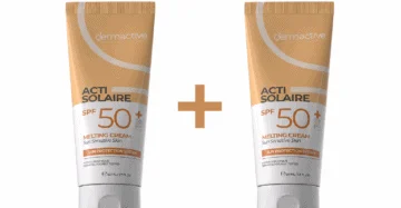ديرما أكتيف أكتي سولير SPF 50+ ميلتنج كريم 50 مل (1+1) عرض – حماية عالية وترطيب يومي للبشرة