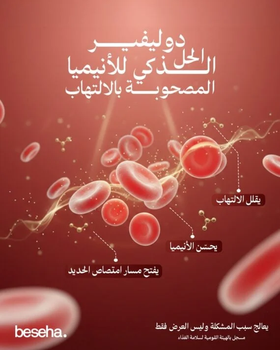 Dulefer Lactoferrin Iron Sachets – Iron Absorption & Immune Support 14 Sachets-دوليفير أكياس لاكتوفيرين وحديد – دعم امتصاص الحديد وصحة الدم والمناعة 14 كيس