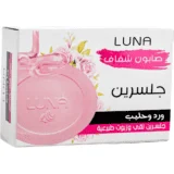 Luna Glycerin Soap with Rose and Milk 72 g-لونا صابون الجلسرين بالورد والحليب 72 جرام