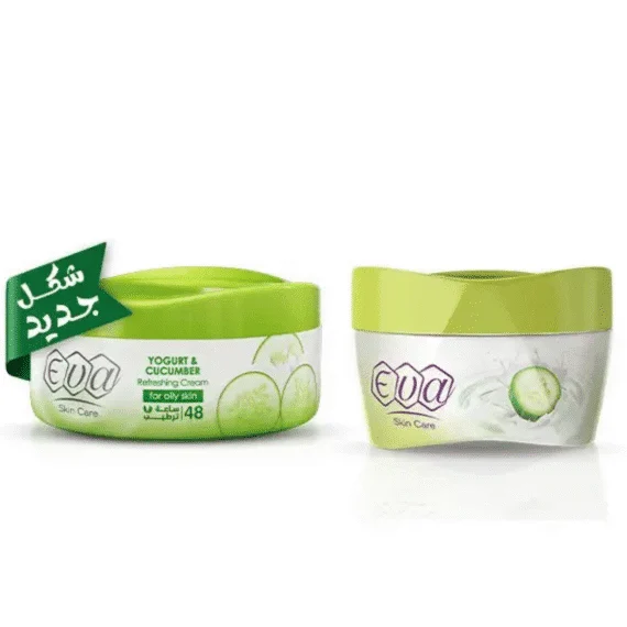 Eva Cucumber Skin Cream 170 g soothing hydrating skin cream-ايفا خيار كريم بشره 170 جرام بترطيب منعش وتهدئة للبشرة