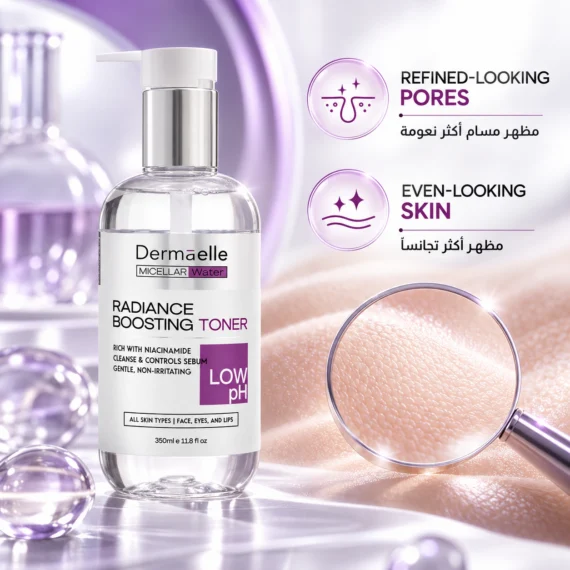 DERMAELLE RADIANCE BOOSTING NIACINAMIDE TONER 350ML- ديرما إل نياسيناميد تونر المعزز للنضارة 350مل