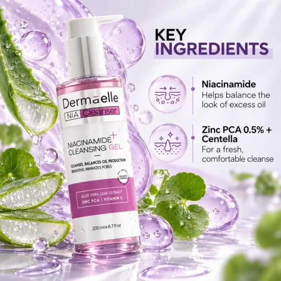 Dermaelle Niacinamide Cleansing Gel 200 ml - ديرما إل غسول جل بالنياسيناميد -2