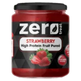 Strawberry High Protein Fruit Purée Zero Treat 180g Zero Sugar Added & Collagen Fortified-بيوريه الفراولة بالبروتين زيرو تريت 180 جم | 20 جم بروتين – بدون سكر مضاف