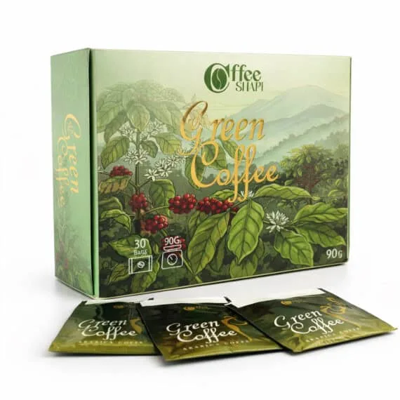 Green Coffee 30 Bags 90G | Practical Green Coffee for Daily Use-جرين كوفي 30 كيس 90 جم | قهوة خضراء عملية للاستخدام اليومي