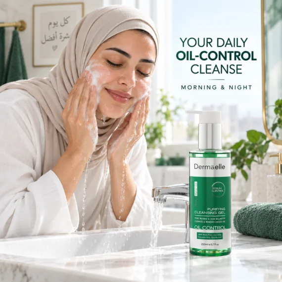 Dermaelle Sebum Control Cleansing Gel 200ml - ديرما إل غسول جل للتحكم في إفراز الدهون 200 مل