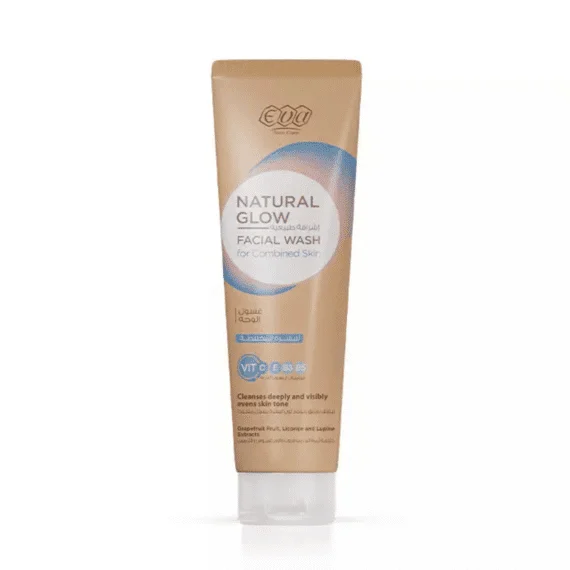 Eva Skin Care Natural Glow Combination Cleanser 100 ml combination skin face wash-ايفا سكين كير اشراقة طبيعية غسول مختلط 100 مل للبشرة المختلطة