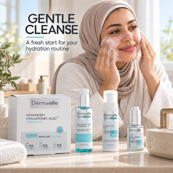 ديرما إل مجموعة سيروم حمض الهيالورونيك المتقدمة - Dermaelle Advanc Hyaluron Acid Serum Kit