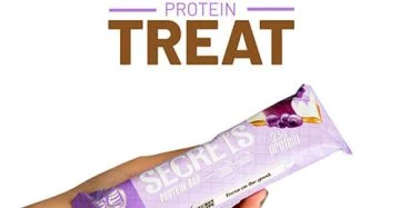 Secrets Protein Bar Blueberry Cheesecake-سناك بروتين سيكرتس بنكهة التشيز كيك بالتوت الأزرق