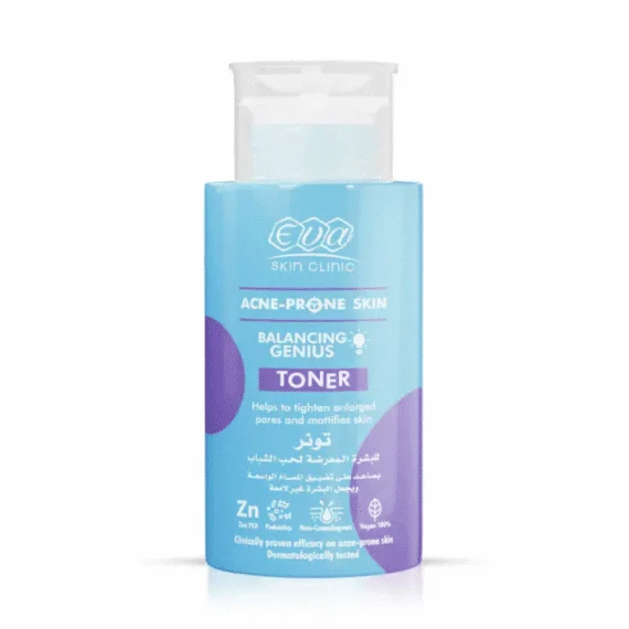 Eva Skin Clinic Ensage Genius Toner 200 ml gentle skin balancing toner-ايفا سكين كلينك انسيج جينيوس تونر 200 مل لتنقية وتوازن البشرة