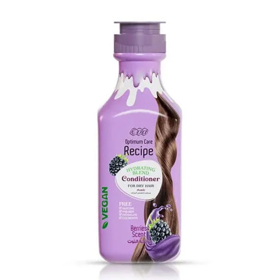 Eva Optimum Care Conditioner 350 ml with berry scent for deep hair hydration-ايفا اوبتيموم كير بلسم برائحة التوت 350 مل لترطيب الشعر ولمعانه الطبيعي