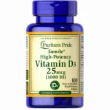 Puritan’s Pride Vitamin D3 1000 IU 100 Softgels