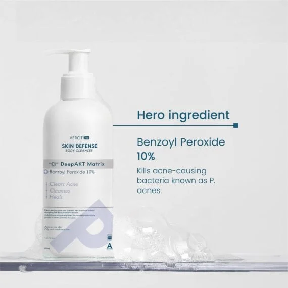 Skin Defense Body Cleanser Daily Body Wash for Acne-Prone Skin and Excess Oil-غسول الجسم سكين ديفينس تنظيف يومي للبشرة المعرضة للحبوب والدهون الزائدة