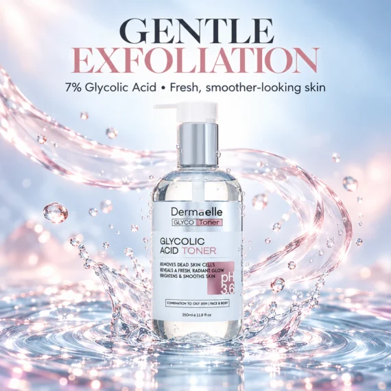 Dermaelle Glycolic Acid Toner 350ml - ديرما إل جليكوليك أسيد تونر 350 مل