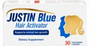 علبة جاستن بلو منشط الشعر Justin Blue Hair Activator 30 كبسولة