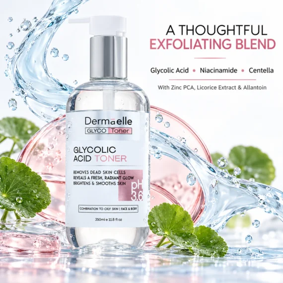 Dermaelle Glycolic Acid Toner 350ml - ديرما إل جليكوليك أسيد تونر 350 مل