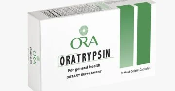 ORA Trypsin – Enteric-Coated Trypsin & Chymotrypsin Tablets for Inflammation and Recovery أورا تريبسين – أقراص مغلفة معويًا تحتوي على تربسين وكيموتربسين لعلاج الالتهابات