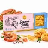 Dr. Foods Seafood PRO+ Fettuccine Pasta 400g | High Protein Mediterranean Seafood Pasta