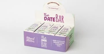 بار تمر مجدول ولوز مع الشوكولاتة الداكنة من Dates 'n Flavors مع شوكولاتة داكنة – سناك صحي طبيعي غني بالبروتين والطاقة Dates 'n Flavors Medjool Dates and Almond Bar with Dark Chocolate – Healthy Natural Protein Snack