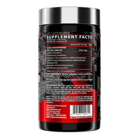Nutrex Research Lipo 6 Black Ultra Concentrat