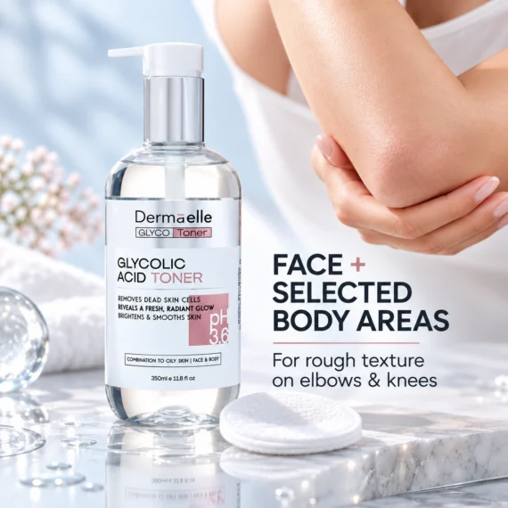 Dermaelle Glycolic Acid Toner 350ml - ديرما إل جليكوليك أسيد تونر 350 مل